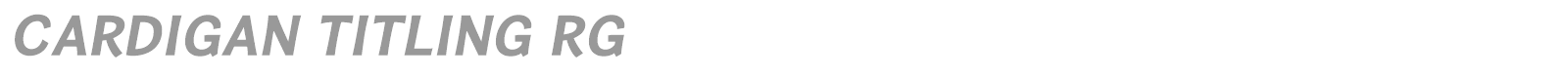 Cardigan Titling font preview